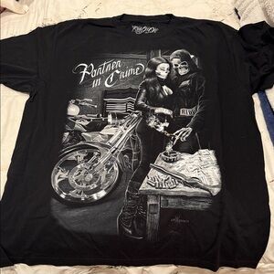 Partner in Crime Graphic Short Sleeve Tee - Black